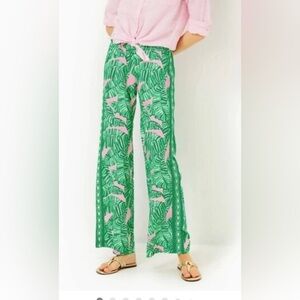 Lilly Pulitzer Bal Harbour Let's Go Bananas Palazzo pants XXS, petite length